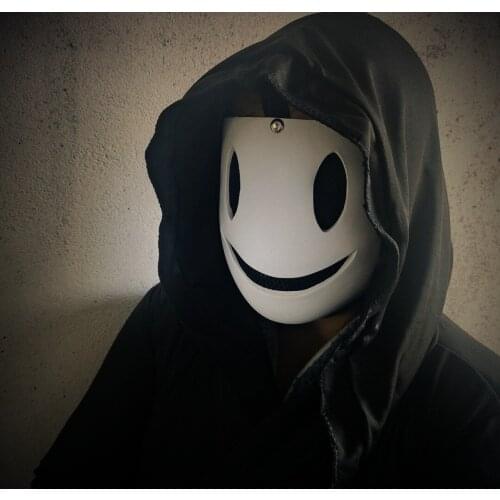 High-Rise Invasion Cos Mask Japanese Sniper Masked Man Halloween Cosplay Props Half Face Headgear Tenkuu Shinpan Latex Mask