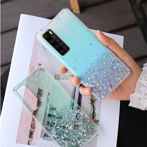 Fashion Glitter Case For Samsung Galaxy A71 A51 A81 A91 A90 A80 A70 A6 Plus A9 A7 2018 A41 A31 A21S Case Transparent Cover