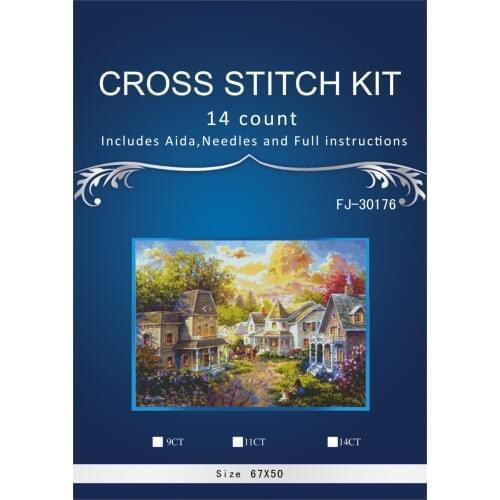 11/14/16/18/27 Cross stitch Set Lovely Counted Cross Stitch Kit Spring house embroidery dim DMC ANCHOR