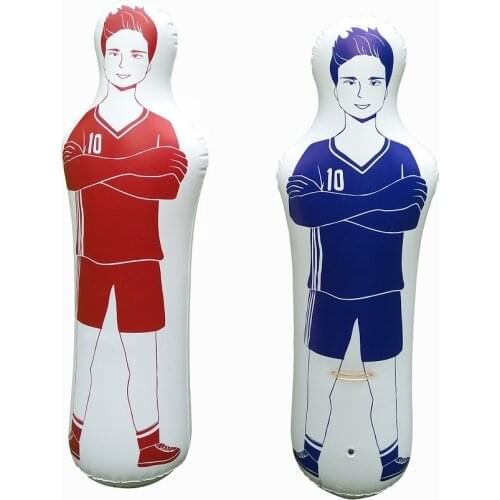 Inflatable Soccer Dummy Goalkeepr Air Mannequin Free Kick Defender Football Training Tool Inflatable Tumbler Wall for Children
