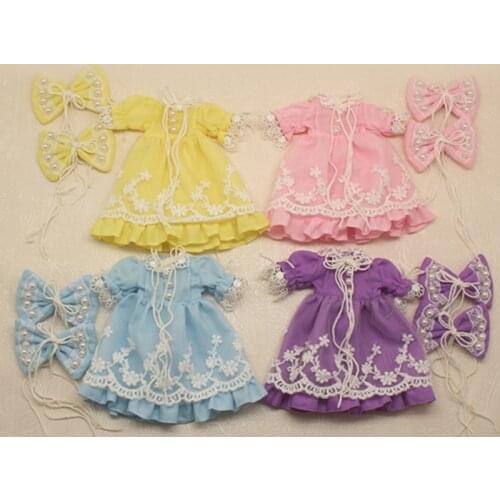 Outfits for Blyth doll on piece dress with melamed suit for 1/6 BJD ob24 anime girl