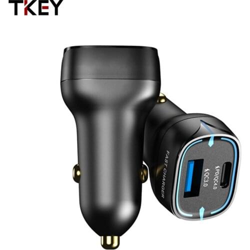 PD20W Mini Car Charger 52.5W Dual Output Fast Charging Car General Adapter USB A+USB C For iPhone 12 Samsung S10 Macbook Pro
