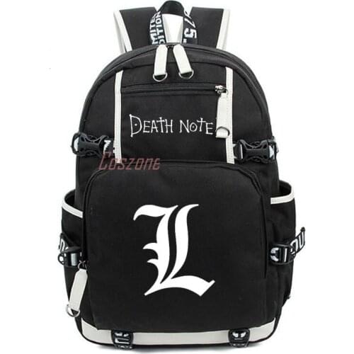 Anime Death Note Cosplay Oxford Backpack Cartoon Luminous Student School Shoulder Bags Teenage Casual Laptop Travel Bag