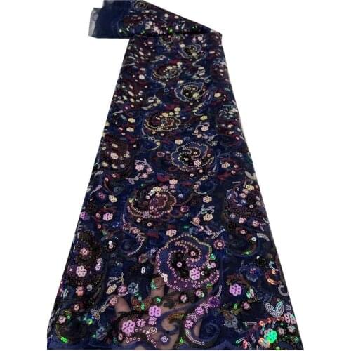 SJ Lace Sequins African Tulle Mesh Lace Fabric 2021 High Quality Lace Nigerian Tulle Lace Fabric French Net Lace Fabric zx3-37