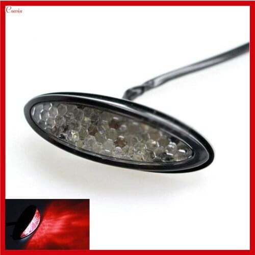 VEHTRKACNTOL 12V Scooter Sport Motorcycle Dirt Bike Led Brake Light Rear Tail Stop Plate Light