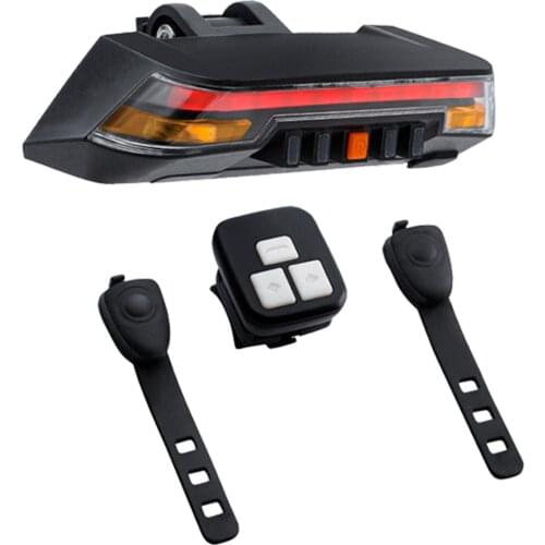 Bike Tail Light with Turn Signals USB Rechargeable LED Rear Bicycle Flashlight Automatic Brake Easy Installation MC889