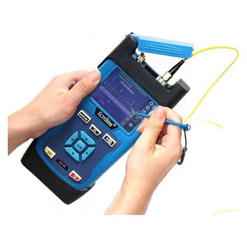 QX45 OTDR Komshine SM 128KM 1310/1550nm,Fiber optic testor,VFL 10MW,32*30 dB,Support English Spainish Portuguese,Free Shipping