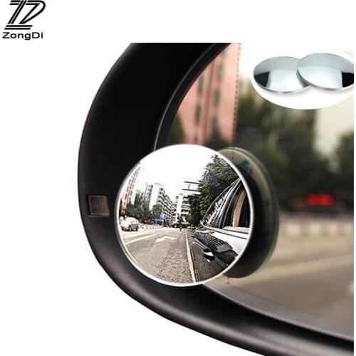 ZD 2pc For Mercedes W203 W211 W204 W210 Benz BMW F10 E34 E30 F20 X5 E70 Car Rearview Mirror High Definition Adjustable Sticker