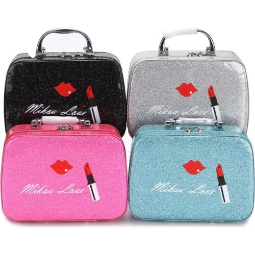 New women Fashion mini cute Portable cosmetic bag female girls small makeup case ladies cosmetic storage box Beautician suitcase