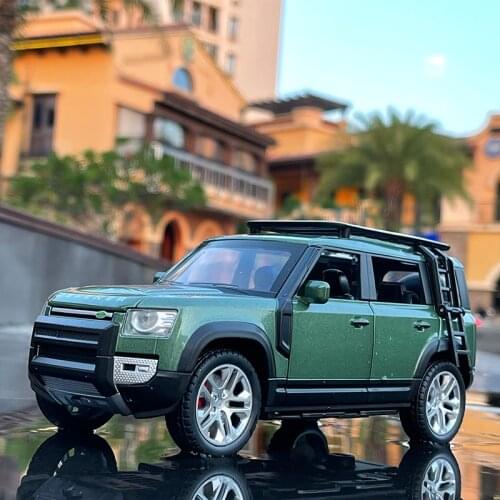 1/24 Land Rover Defender Alloy Car Model Diecast & Toy Metal Off-road Vehicles Car Model Simulation Collection Children Toy Gift