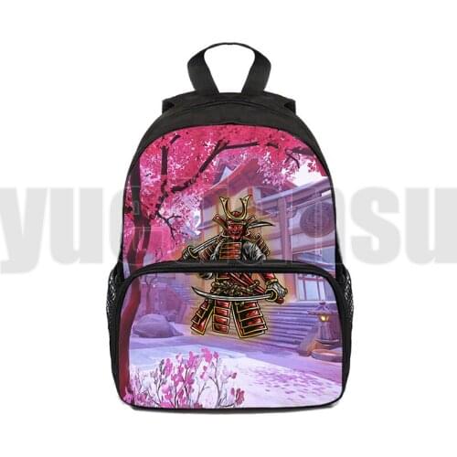 3D Samurai Backpack Japan Ninja Kanji School Bag Warrior Sword Coolie Rice Hat Travelbags Children Harajuku Style Ghost Bookbag