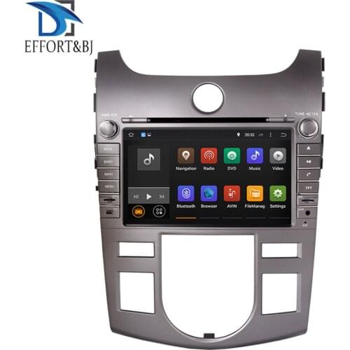 Android Octa Core 4GB RAM Car GPS Radio Head Unit For Kia Cerato/Forte Auto A/C 2008-2012 GPS Navigation DVD Multimedia Player