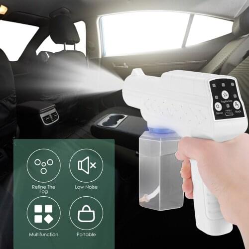 Wireless Nano Cold Fogger Machine Rechargeable Electric ULV Sprayer With Ozone Portable Handheld Spray Gun Garden Spray Tools