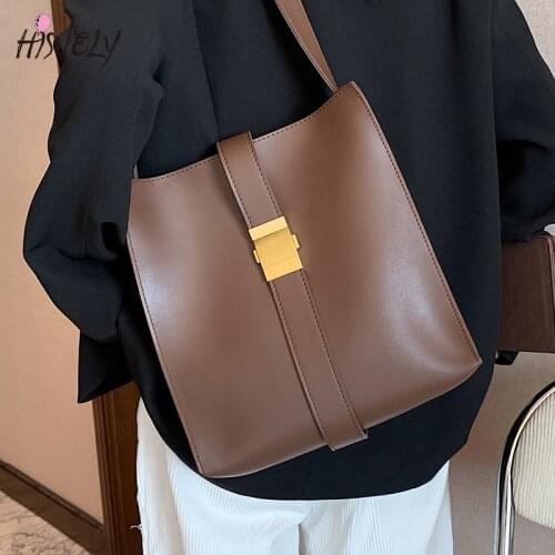 Creative tote big bag handbags popular new trendy fashion big bag simple texture one-shoulder soft PU messenger bag