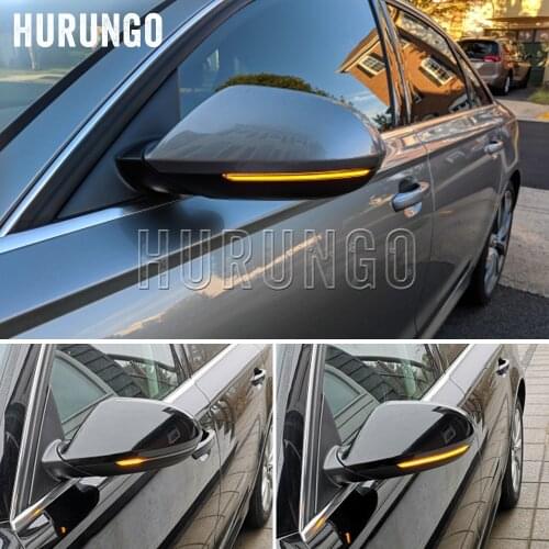 For Audi A6 C7 C7.5 RS6 S6 4G 2 pieces Car Side Wing Rearview Mirror Blinker Indicator 2012-2018 LED Dynamic Turn Signal Light
