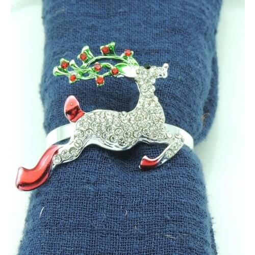 Hotel Wedding Banquet Table Decoration Supplies Christmas Napkin Ring Napkin Ring Cloth Ring