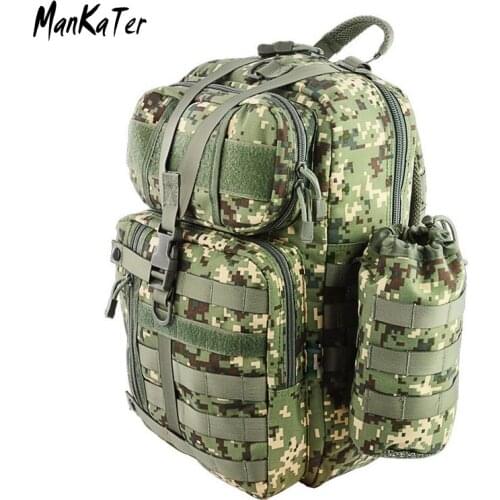 ManKaTer Free Shipping High Quality Outdoor Tactical camouflage Camping Waterproof Military One-shoulder backpack 38L
