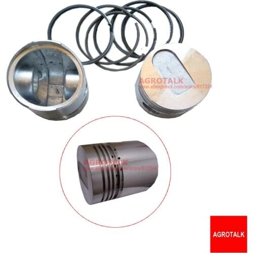 Set of piston rings with piston for one engine use for Fengshou tractor FS180-3 / FS184 with engine J285T, part number