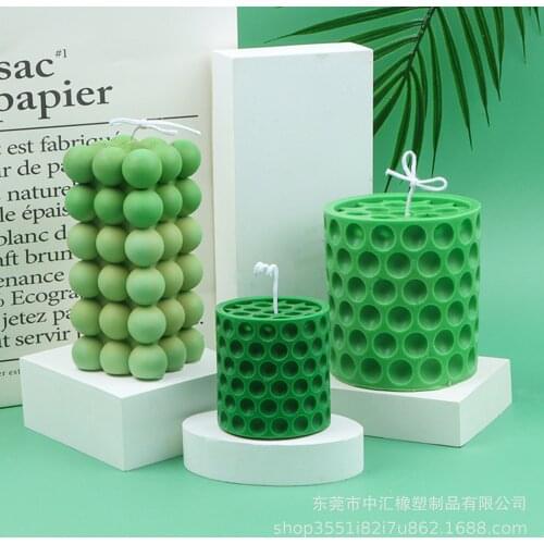 New Honeycomb Pearl Cube Silicone Candle Mold for DIY Aromatherapy Candle Plaster Ornaments Handicrafts Soap Mould Hand Tools