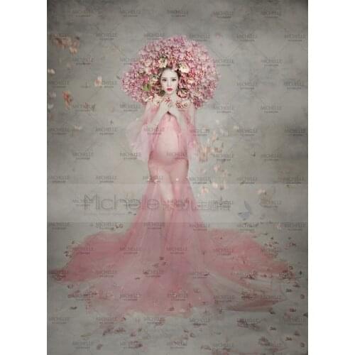 NEW Pregnant Maternity Women Photography Fashion Props Pink Sleeveless Dress Romatic Fancy Baby Shower Free shipping