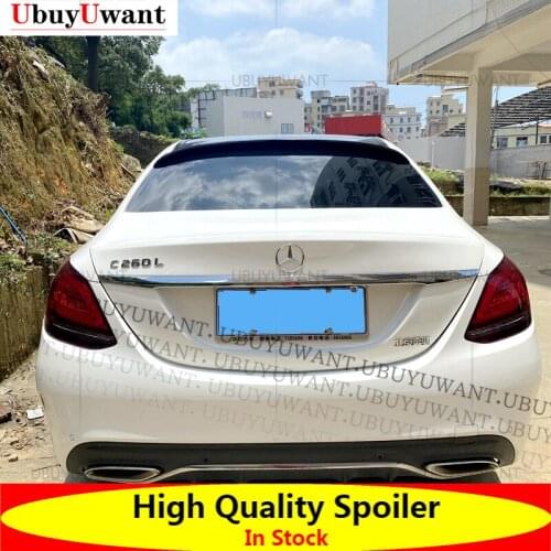Factory Wholesale For Mercedes W205 2014-2020 ABS Spoiler Car Tail Wing Decoration Roof Spoiler For Benz W205 C180 C200 C300 C63