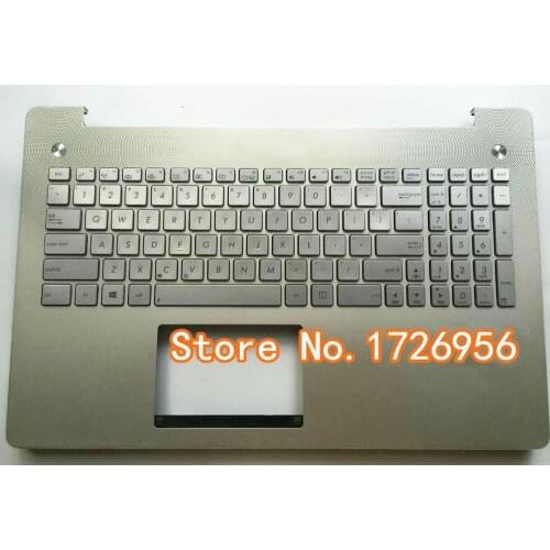 USED 95%NEW Original for ASUS N550 N550JV N550J N550X keyboard with palmrest US Version silver