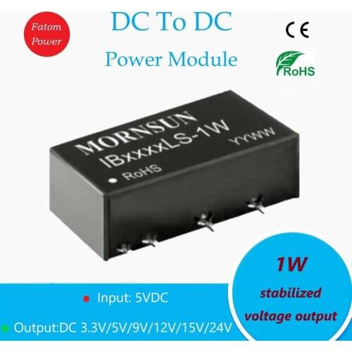 5VDC To DC 3.3V 5V 9V 12V 15V 24V 1W Step-Up Converter Boost regulator Chip Step Down IC Voltage Stabilizing Isolated 1000V SIP