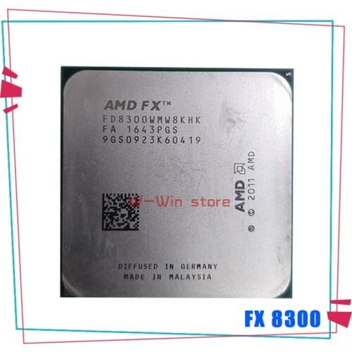 AMD FX-8300 FX 8300 FX8300 3.3 GHz Eight-Core 8M Processor Socket AM3+ CPU 95W Bulk Package FX-8300