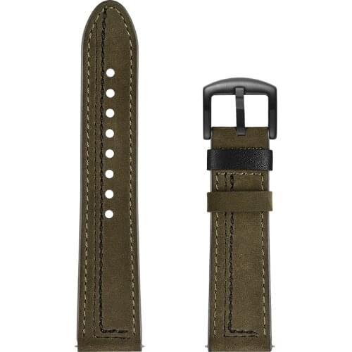 Watch Strap For Ticwatch Pro S2 E2 Samsung Gear S3 Huawei GT Honor Magic band 22mm Genuine Leather Bracelet