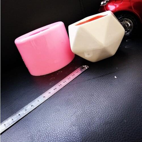 Gardon Home Decorating Vase Flowerpot Making Molds Concrete Cement Craft Pot Silicone Mold Creative Desktop Ornament Gift