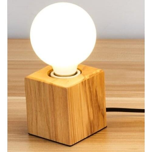 Nordic led wood lampada comodino sala de estar for bedroom dining room table lamp deco