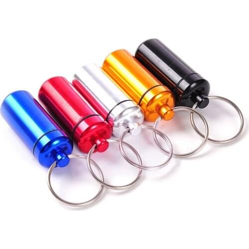 Special tools pill bottle for home best key chain gift for The elderly 10 colors for your choose easy to take in the pocket