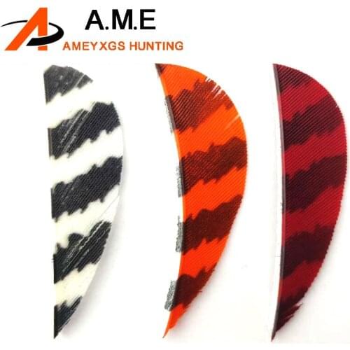 50pcs 2inch Right Wing Archery Arrows Handmade Turkey Feather for Arrows Feather Sports Entertainment 3 Color Free Shipping