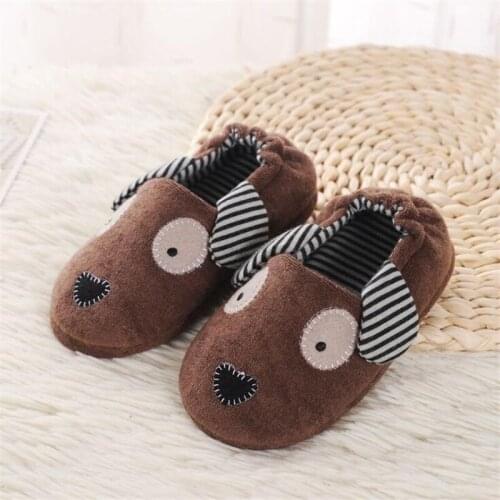 High-quality Warm Soft indoor Fashion Brand Foor Slippers For Boy Girls Kids Cartoon Shoes Children Winter Slippers