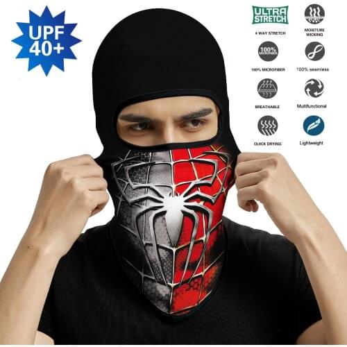 Spider Headband Balaclava Tube Scarf Neck Gaiter Fishing Scaldacollo Bandanas Bicycle Men Full Face Cover Mask Headscarf Summer