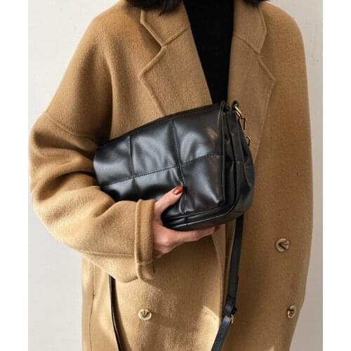 Fashion Pillow Shape Women Shoulder Bags Designer Quilted Crossbody Bags Luxury Pu Leather Messenger Bag Female Small Flap