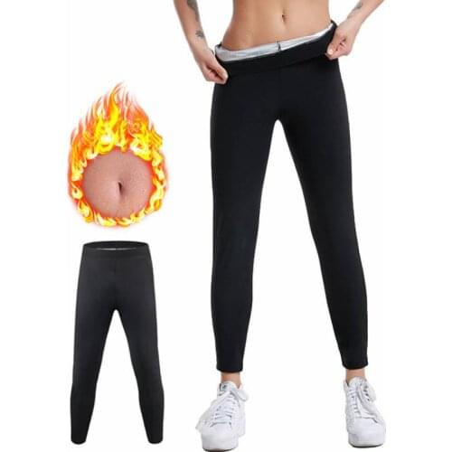 Women Body Shaper Pants Sweat Sauna Effect Slimming Pants Waist Trainer Slimming Leggings Shapewear for Workout Gym Fitness
