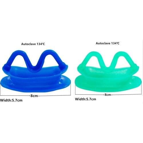 10Pcs Dental Teeth Whitening Mouth Opener Cheek Retractor Props Orthodontic Endo 134℃ Blue Green