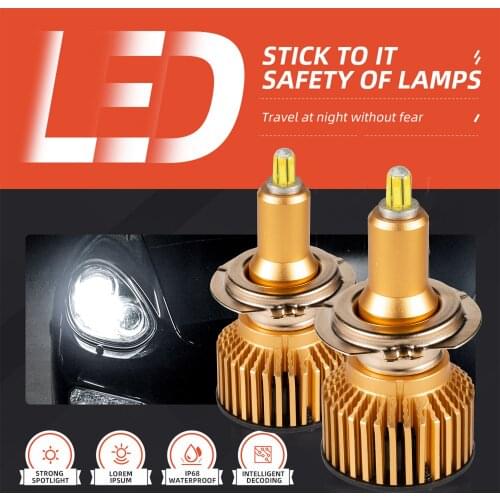 2pcs H11 LED H7 LED 16000LM H8 H9 HB3 HB4 H1 Car Led Headlights Bulbs 6sides 100W 3D high power 360 degree Auto Lamp 12V 24V