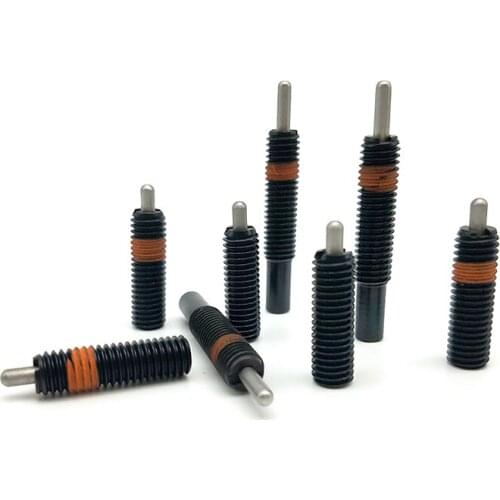 2pcs M10-M12 Allen telescopic ejector pin positioning screws hex socket spring plunger screw carbon steel bolt 5mm-20mm long