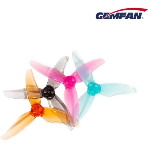 4Pairs Gemfan 2512 2.5Inch 3-Blade Light Smooth Durable Propeller 1.5/2mm for 1103 1104 RC FPV Racing Freestyle Toothpick Drone