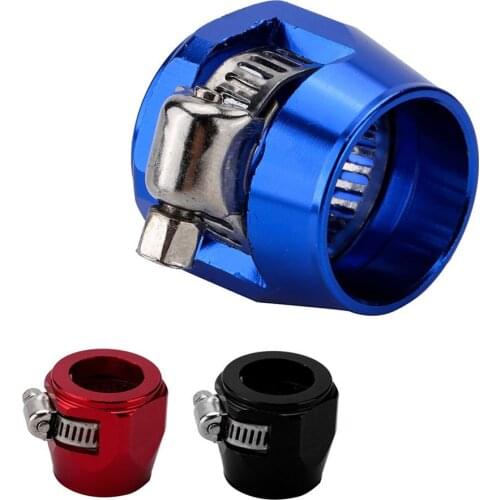 Car Hose Finisher Clamp Radiator Modified Fuel Pipe Clip Buckle Car Accessories Tube Hose Clamps AN4 AN6 AN8 AN10 AN12
