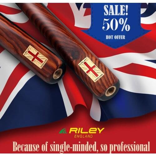 RILEY RES201 Billiard Snooker Cue One Piece Snooker Cue 9.5mm Deer Master Tip Professional Ashwood Shaft Billar with Extension