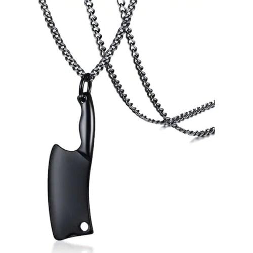 BUTCHER BLACK TITANIUM NECKLACE 332114864