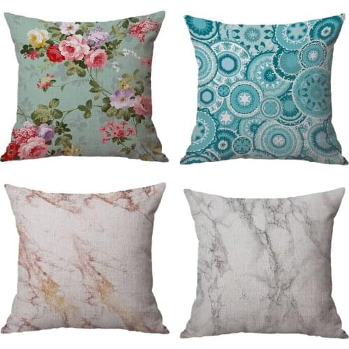 Decorative Throw Sofa Car Pillow Case Cushion Cover Cotton Linen 18x18inch