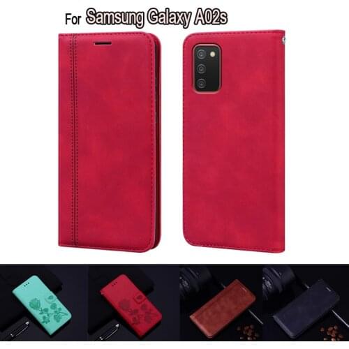 For Samsung A02s Case SM-A025M A025F Flip Leather Book Funda Cover For Samsung Galaxy A02s A 02s Case Phone Protective Shell Bag