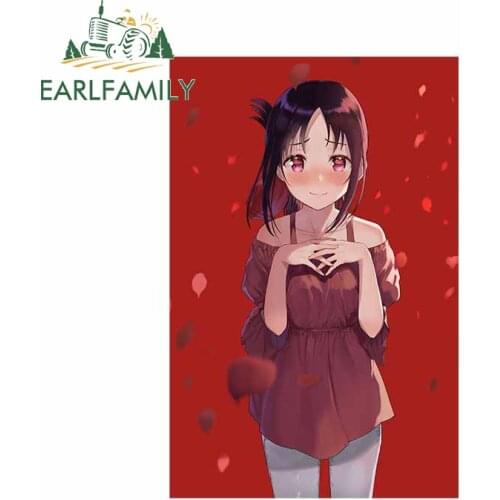 EARLFAMILY 13cm x 8.5cm for Kaguya Car Truck Decal Bumper Window Vinyl Material Personality Car Stickers Waterproof Decoration