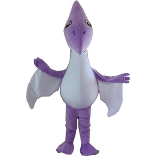 Purple Dinosaur Custom Mascot Costume Adult Cartoon Cosplay Costume With Fan For Commercial Advertising promotion