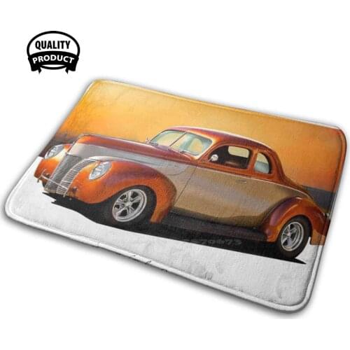 1940 Ford Deluxe Coupe Comfortable Door Mat Rug Carpet Cushion 1940 Deluxe Coupe Coupe Deluxe Custom Wheels Custom Paint Auto
