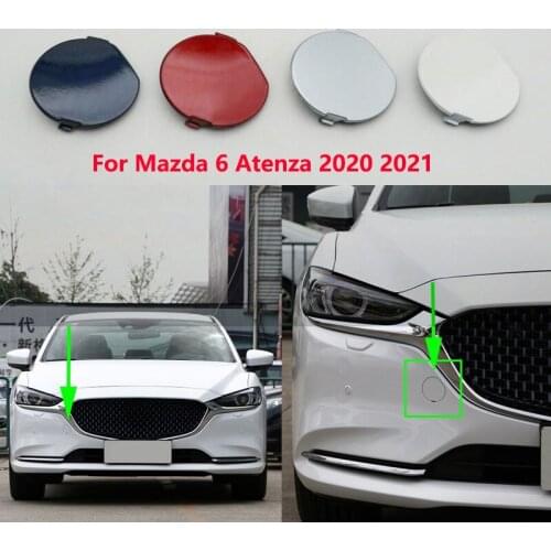 For Mazda 6 Atenza 2020 2021 Car Front Bumper Tow Hook Cover Hauling Hook Eye Lid Trailer Cap